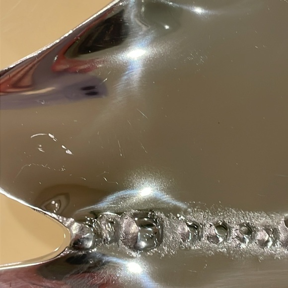 NWT Silver Christmas tree platter O/S - Picture 6 of 9